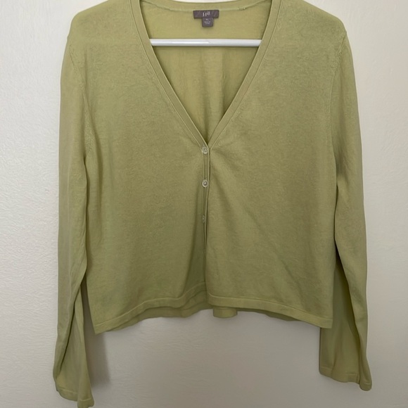 J. Jill Sweaters - J. Jill Silk/Cotton/Cashmere Blend Lightweight Cardigan